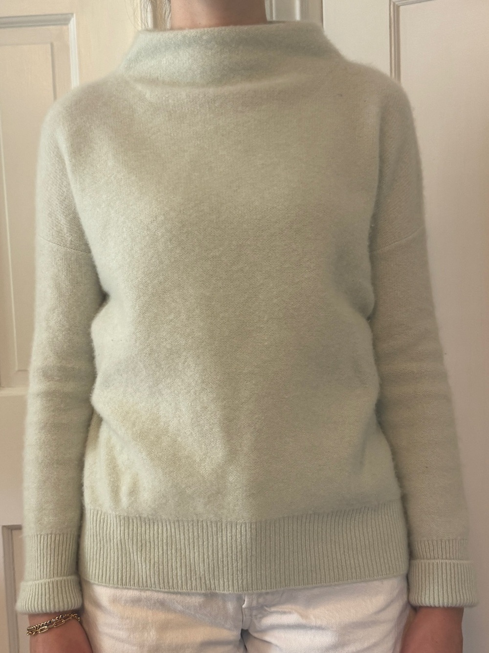 Vince Cashmere Light Green Women's Boatneck Sweater size XS